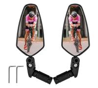 Bike Rear View Mirror,1 Pair Anti-Vibration Riding Parts 360-Degree Rotatable,Mountain Road Bike Handlebars Mirrors For Urban Road Mountain Commuting Adventure