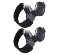 Bike Rear View Mirror 360 Degree Adjustable with Wrist Strap, 2pcs | Acrylic Reflective Surface, Flip up Cover, for Scooters, E Bikes, Road Biking and Training Rides