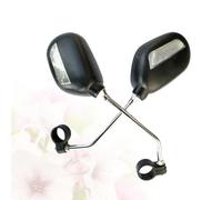 Bike Rear View Mirror for Mountain Road Bikes, 360° Rotating | Tool Free Mounting, Glass Lens, Black Finish, for Commuter Riders and Night Cycling Use