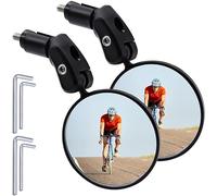 Bike Rear View Mirror for Trek Slash/Roscoe/Marlin | Handlebar Cycling Mirror Wide-Angle 360 Degree Rotating Lightweight Scratch Resistant ABS Construction Quick Install