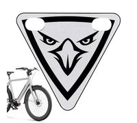 Bike Reflectors - Triangle Warning Sign Plate for Adults Kids, Safety Accessory for Touring, Mountain Biking, Road Cycling and Commuting, Red Reflective Design, Easy Mount Use