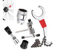 Bike Repair Kit | Compact Portable Integrated Bike Kit, Multi-Function Bike Maintenance Tool Set with Quick Release Wrench Puncture Repair Hiking Mountain Road