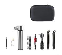 Bike Repair Kit Featuring Ratchet Wrench and Tire Levers with Compact Storage Box for Convenient Cycling Tool Organization