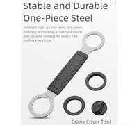 Bike Repair Tool with Rubber Grip Handle(12x46mm) | Fits for hollowtech II, precise installation, smooth removal, for durable chrome for steel, pro maintenance