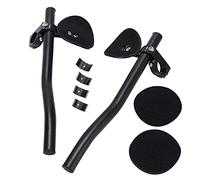 Bike Rest Handlebar Aluminum Alloy Long Distance Riding Arm Relaxation Split TT Bars, Aerobar Bicycle Accessory with High - Density Foam Padding for Road Bike Triathlon