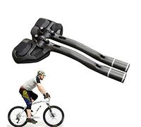 Bike Rest Handlebar Cycling Aero Bar Bicycle, Unisex's Clip Below Bar Mount, Full Carbon Fiber Bike Arm Rest Bar Bike, Relaxation Handle Bar Triathlon MTB Road[Handle Length 34CM]