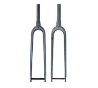 Bike Rigid Fork Full Carbon Fiber Road Bikes Fork 700C Disc Brake Bike Front Fork Thru Axle 12X100mm 28.6mm 1-1/8" Threadless Straight/Tapered Tube Hard Fork(Matte Black,Tapered)