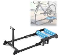 Bike Roller Trainer Stand, Noise Reduction Cycling Roller for MTB & Road Bikes, Indoor Stationary Exercise Stand Platform, Indoor Exercise Equipment with Stable Wheel Design