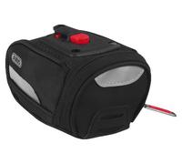 ABUS saddle bag Oryde ST 2085 KF - Bicycle bag with rain cover - 145 mm x 75 mm - 0.7 litre capacity, black