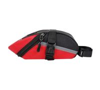 Bike Saddle Bag Waterproof PVC under Seat Storage Pack for Cycling | Small Inner Pockets, Red Finish, Quick Installation System, Multiple Compartments, for Mountain and Road Bikes