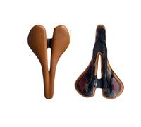 Bike Saddle,Mountain Bike Seat Road/Mountain Bike Full Carbon Fiber Cushion Lightweight Black/yellow Hollow Bow Saddle(280X170yellow)