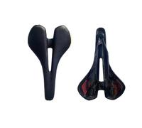 Bike Saddle,Mountain Bike Seat Road/Mountain Bike Full Carbon Fiber Cushion Lightweight Black/yellow Hollow Bow Saddle(280X170black)