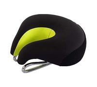 Bike Saddle Seat, Comfort Bicycle Saddle, U Shape Noseless Mountain Road City MTB Bike Saddle Cushion Wide Shock Absorbing Cycling Accessories,Memory Foam Padded
