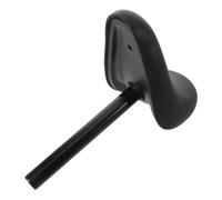 Bike Saddle with 7/8 Inch Fixed Seatpost, Extra Wide Black Seat | Soft Sponge Cushioning, Stainless Steel Support, Smooth Waterproof Cover, Ergonomic Curved Shape for Balance Bikes