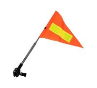 Bike Safety Flag - 63 Inch PVC Reflective Telescopic Pennant | Retractable Waterproof Bicycle Flag | High Visibility Flags With Pole For Kids Adults Scooters And Golf Carts