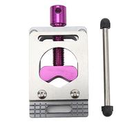 Bike Saw Guide, Aluminum Alloy Bicycle Tube Cutter for Fork Steerer Seat Post Handlebar, Adjustable Precision Cut Guide Tool for Mountain and Road Bikes (Purple)