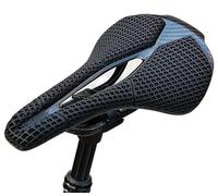 Bike Seat 3D PRINTED BIKE CARBON SADDLE Hollow Comfortable Breathable Mountain/Road Bicycle Seat Bike Accessories