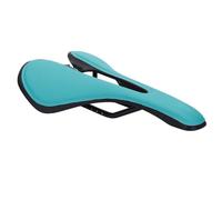 Bike Seat Bike Saddle MTB Mountain Road Bike Seat PU Leather Gel Filled Cycling Cushion Comfortable Shockproof Bicycle Saddle(Blue)