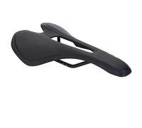 Bike Seat Bike Saddle MTB Mountain Road Bike Seat PU Leather Gel Filled Cycling Cushion Comfortable Shockproof Bicycle Saddle(Black)