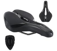 Bike Seat,Breathable Gel Mountain Bicycle Saddle,Comfortable Soft Breathable Cycling Bicycle Seat Cushion Pad with Ergonomics Design for MTB Mountain Bike, Folding Bike, Road Bike,Men and Women