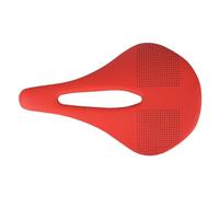 Bike Seat Carbon Fiber Road Mtb Saddle Use Material Pads Super Light Leather Cushions Ride Bicycles Seat(RED)