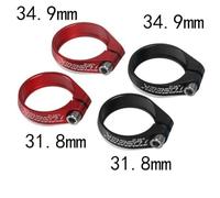 Bike Seat Clamp Road Bike MTB 31.8/34.9mm Bike Seat Post Clamp Quick Release Fixing Clip Buckle Bicycle Seatpost Clamps Seat Post Clamp(Red-31.8MM)