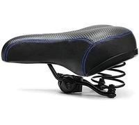 Bike Seat Comfort Saddle Dual Spring Designed with Memory Foam Breathable Soft Bicycle Cushion (Blue)