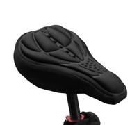 Bike Seat Cushion - Extra Soft Padding, Non Slip Breathable Cover, Bicycle Saddle Pad with Reflective Stripe | Ideal for Comfortable Riding Mountain Road Cruiser Stationary Exercise Bikes