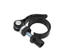Bike Seatpost Clamp,Seat Post Clamps,Bicycle Seatposts Clamps,for 27.2-28.6mm Tubes,High-Strength Aluminum Alloy,Rust Resistant,Lightweight 50g,Quick Release Installation,Cycling Parts(black)