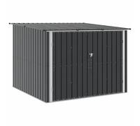 Bike shed Anthracite Metal 215x206x157 cm Double Door Padlock Hasp Durable Lock