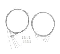 Bike Shift Gear Brake Cable Core High Strength Durable Metal Inner Wire Derailleur Cable Core for Mountain Bikes 5 Brake Cables 5 Speed Cables