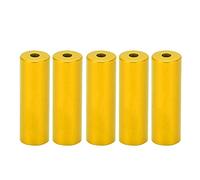 Bike Shifting Cable Caps Aluminum Alloy 4mm High Strength Shift Cable End Caps for Bicycle Gear Shifting Accessories Lightweight Durable 5 Pack Multicolor (Gold)
