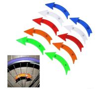 Bike Spoke Reflectors 15cm Plastic Safety Arrows | Plastic construction, 15cm size, arrow shape, light reflecting, red yellow blue green white options