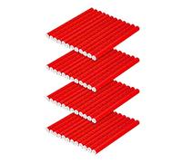 Bike Spoke Reflectors Bicycle Wheel Spoke Warning Reflector Cycling Reflective Strips 48PCS Red Bicycle Spoke Reflective Strip Cycling Wheel Reflector Bike Warning Strip Clip Tube Bicycle Wheel Spoke