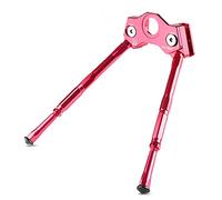 Bike Stand Kick Adjustable Bicycle Crank Kickstand Road Mountain Bike Parking Rack Pedal Support Mini MTB Stand Foot Brace(Red)