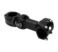 Bike Stem 31.8 Adjustable Handlebar Stem Riser 60 Degree Adjustable Lightweight Mountain Bike Stem for Bicycle Riders 6061 Aluminium Alloy 31.8x110mm (Black)