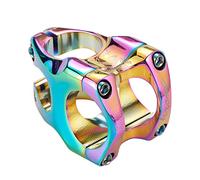 Bike Stem 35mm Short MTB Handlebars Riser Rainbow Ultra-Light CNC Aluminum Alloy 31.8 * 28.6mm For Mountain bike Enduro Trail AM XC FR DH Bicycle Parts (colorful)
