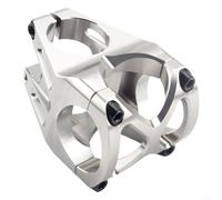 Bike Stem 40mm with 31 8mm Handlebar Clamp CNC Machined from Aluminum Alloy, 28 6mm Fork Stem Diameter, 0 Degree Rise for DH Mountain Bikes (Silver)
