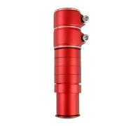 Bike Stem Handlebar Extender Aluminum Alloy 13cm Mountain Road Bicycle Fork Stem Adapter (Red)