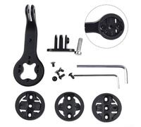 Bike Stem Mount Holder Compatible with For Garmin For Bryton For Wahoo Cycle Computers for Trek Blendr Aluminum Alloy Bracket Set with Bases Screws Camera Clip and Tools