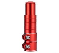 Bike Stem Raiser with 360 Degree Adjustable Height Features for Personalized Riding Comfort (13CM Red)