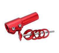 Bike Stem Riser Aluminium Alloy Bicycle Handlebar Riser Adapter 28.6mm 1.13in Fork Mountain Bike Road Bike Cycling Accessories Durable Lightweight Adjustable Comfortable Ride (Red)