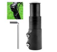 Bike Stem Riser Handlebar Extender, Bicycle Fork Stem Extension for Posture Correction & Neck Relief, Adjustable Head Up Adapter for MTB, Road & City Bikes, 124mm Aluminium Alloy fits 1-1/8" (28.6mm)