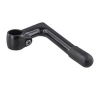 Bike Stem with Gooseneck Shape for 22 2MM Fork Compatibility, 80MM Forward Length, 150MM Center Height, Lightweight Aluminum Alloy (Silver)