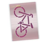 Bike Stencil - Cycling Craft Stencil Template- Small Bicycle Template (A4 (Medium))