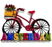Bike Style Amsterdam Netherlands Fridge Magnet Travel Souvenir Refrigerator Decorative Magnet Craft Collection