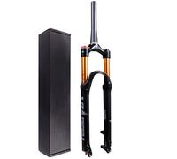 Bike Suspension Front Fork 26 Inch 27.5 Inch, Aluminum Alloy 1~1/8" Ultralight 29er Bicycle MTB Shock Absorber with Rebound Adjust Travel 120mm(Manual Lockout Tapered,26 inch)