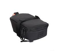 Bike Tail Bag For Saddle Attachment Expandable Rear Saddle Pack Weather-Resistant Polyester Storage with Secure Straps Black Blue for Green Yellow For Road Mountain (8 inches Black)