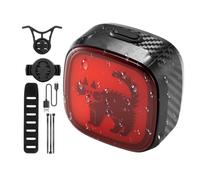 Bike Tail Light with Brake Sensor, USB-C Rechargeable, Waterproof Rear Lamp | Night Riding Bike Lights for Outdoor Home Work Travel Survival Backyard Pathway Driveway Riding Mountain Commuting