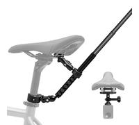 Bike Tail Mount Kit with 47" Invisible Selfie Stick compatible for Insta360 X5-X, Dual Bicycle Handlebar Clamp compatible for DJI OSMO NANO 360/Action 5-3 for Cycling Motorcycle UTV Vlogging Shooting